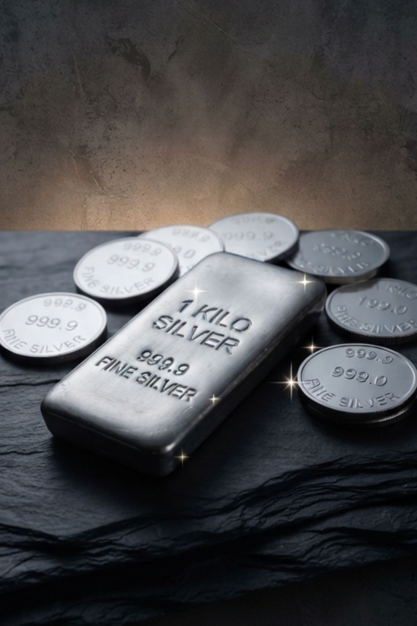 Silver bullion bars